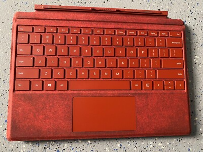 Microsoft - Surface Pro 5, 6, 7 Signature Type Cover - Poppy Red   (LA012523)