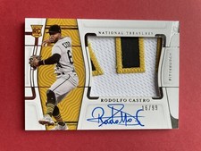 2022 Rodolfo Castro RC Rookie Panini National Treasures Auto Signed Patch 16/99
