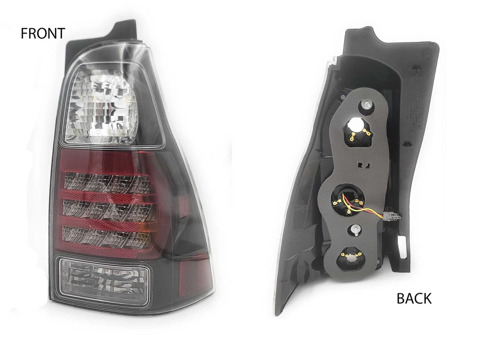 Juego de pares de luces traseras LED negras JDM para actualización de rendimiento 4Runner 2003-2009 Foto 4 de 4