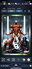 Topps Marvel Collect Digital Fearless Emerald Iron Man Black Panther Insert