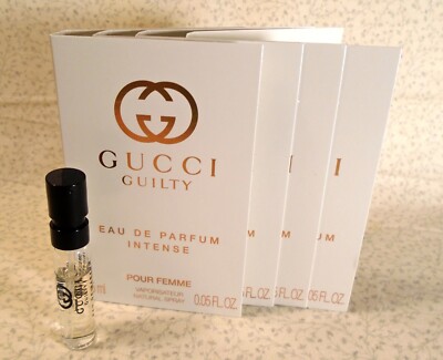 Gucci Guilty EDP Intense Pour Femme - Lot of (4) EDP Sample Sprays - .05 oz.ea.