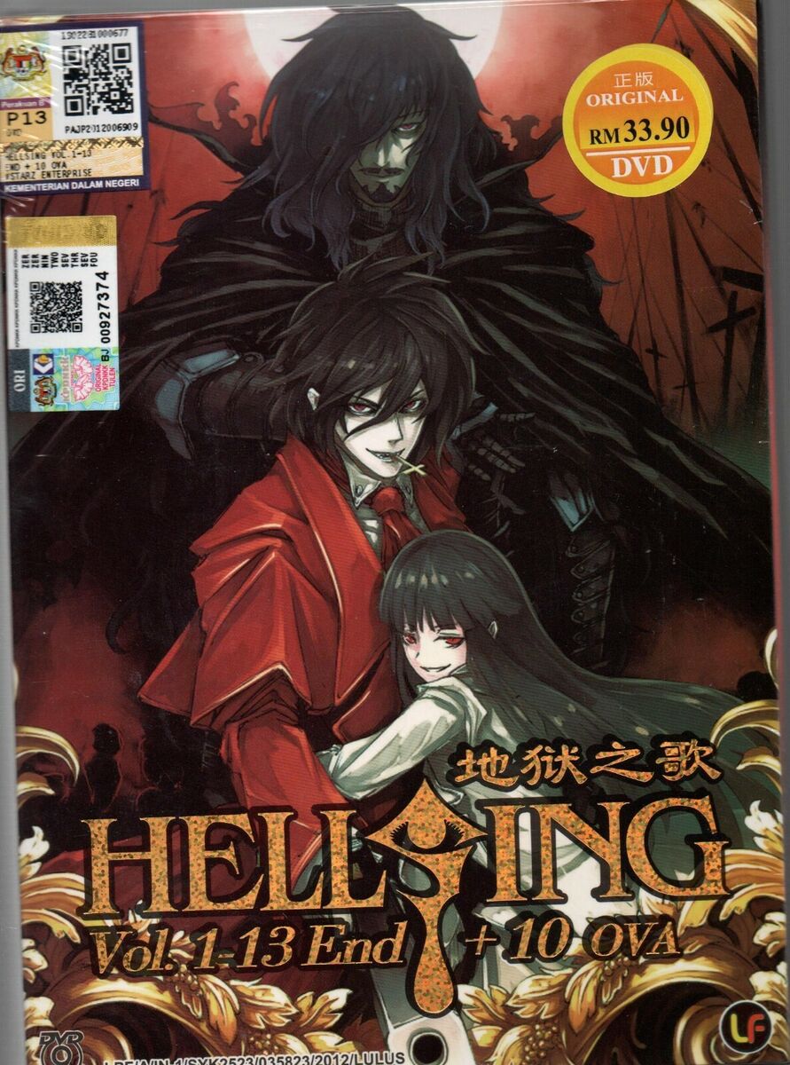 Anime DVD Hellsing (Vol.1-13 End + 10 Ova) *English Dubbed* All Region