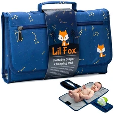 Baby Changing Pad by Lil Fox. Portable Changing Pad for Baby Diaper Bag or