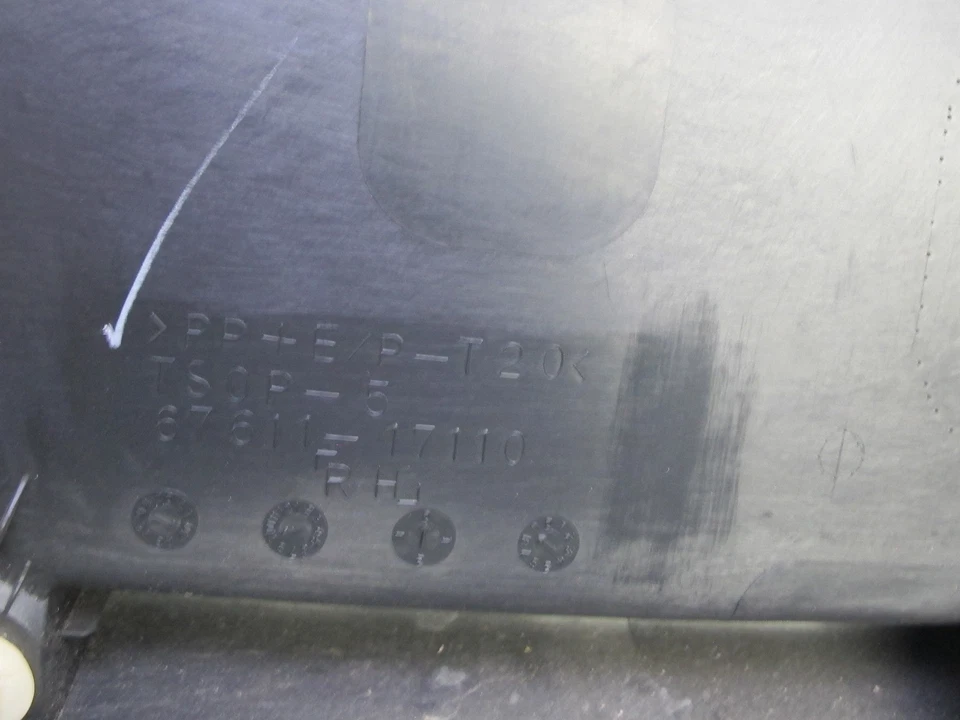 00-05 TOYOTA MR2 SPYDER ZZW30L JUEGO DE 2 PUERTAS INTERIOR MOLDURA PANEL CUBIERTA NEGRO OEM Foto 3 de 4