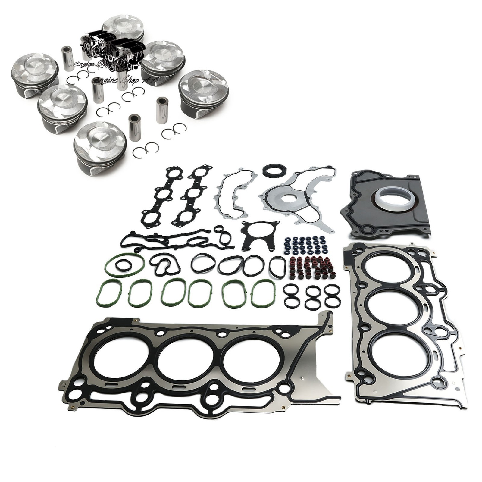 Engine Overhaul Kit & Piston Kit 86.50mm Fit For Maserati Levante Ghibli 3.0T