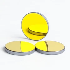 Laser Si Reflective Lens Gold Plated Mirror 25mm for CO2 Laser Engraving & Cu...