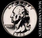 1962 Silver Washington Quarter - Choice Gem Proof  Lustrous  #K1171