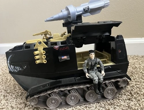 G.I. Joe ARAH Night Rhino Amphibious Infantry Fighting Vehicle + Original Figure