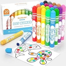 Shuttle Art 20er Set Punktmarker Mittelspitze Ungiftige Tinte Kinderkunst