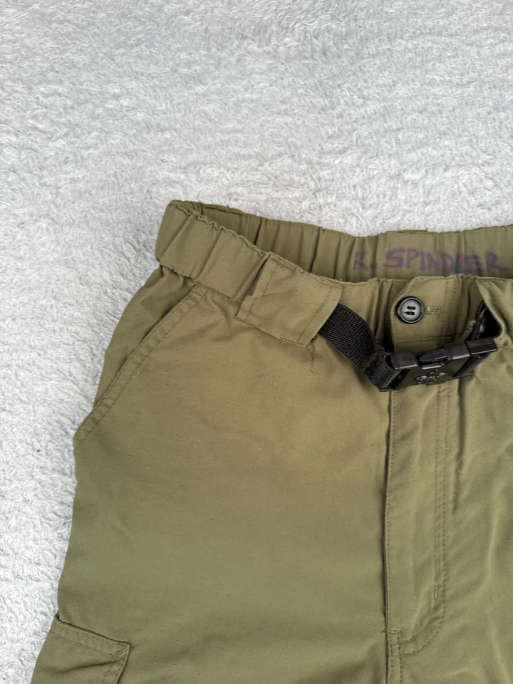 Boy Scouts Shorts Youth Medium Green Belted Switchbacks NO LEGS Polyester READ - Image 4 of 4