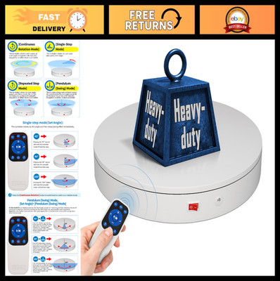 Motorized Electric Turntable Display Stand - 360° Rotating Platform for Photogra