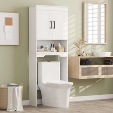 Over The Toilet Storage Cabinet Above Toilet Storage Cabinet w/Dual Doors