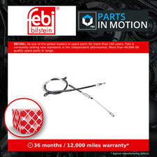 Image of Handbrake Cable Front 107922 Febi Hand Brake Parking 1643207780 4745Z9 474647