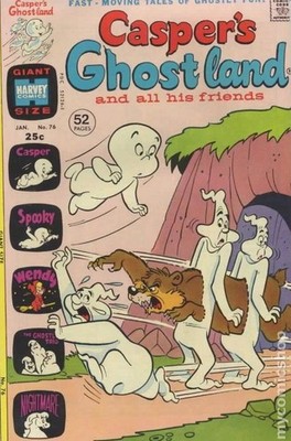 Casper's Ghostland #76 VG 4.0 1974 Stock Image Low Grade