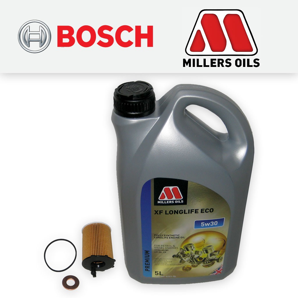 SERVICE KIT for VOLVO V50 1.6 D D2 DIESEL OIL FILTER +5w30 ECO OIL (2005-2012)
