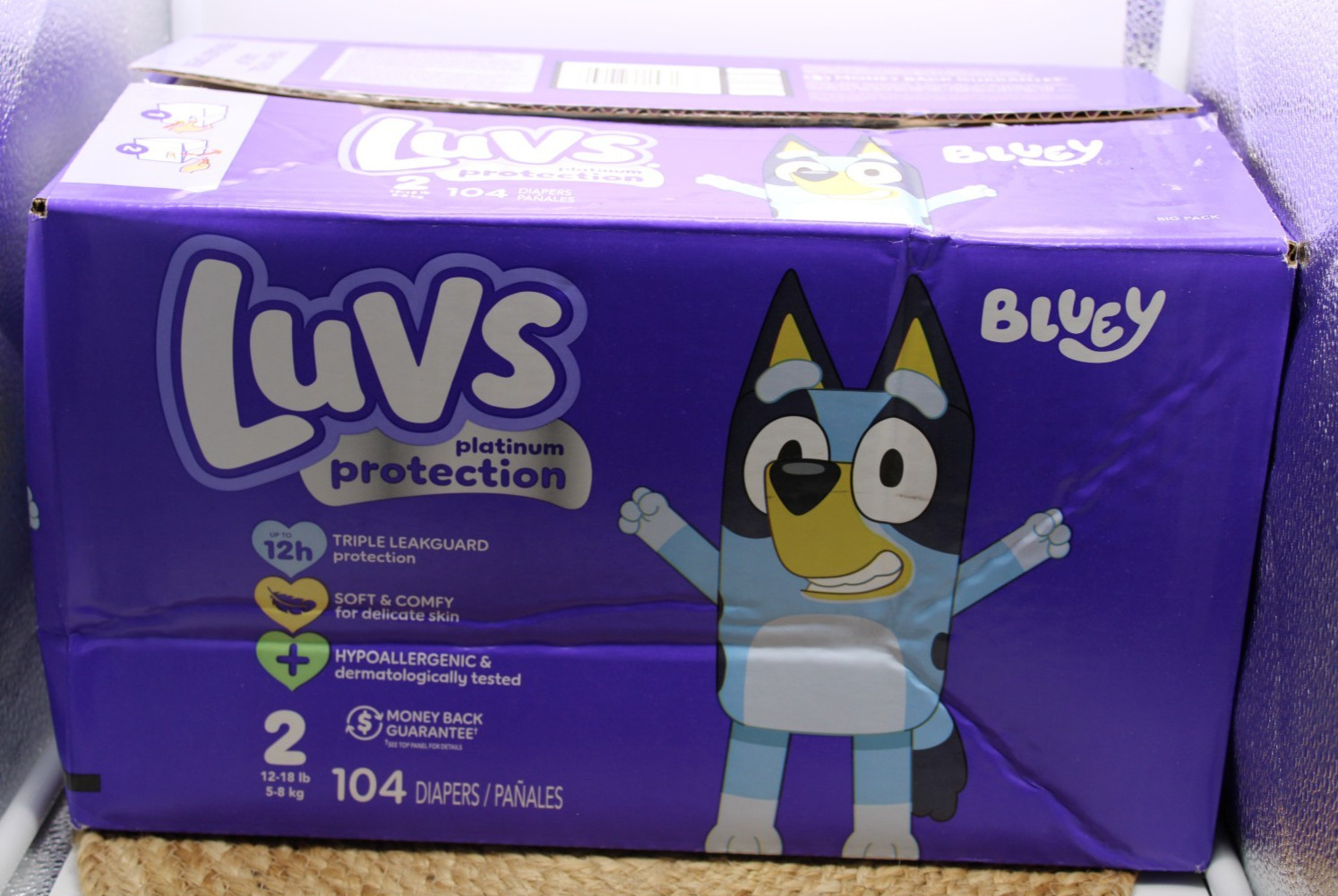S Luvs Platinum Protection, Bluey Themed Size 2