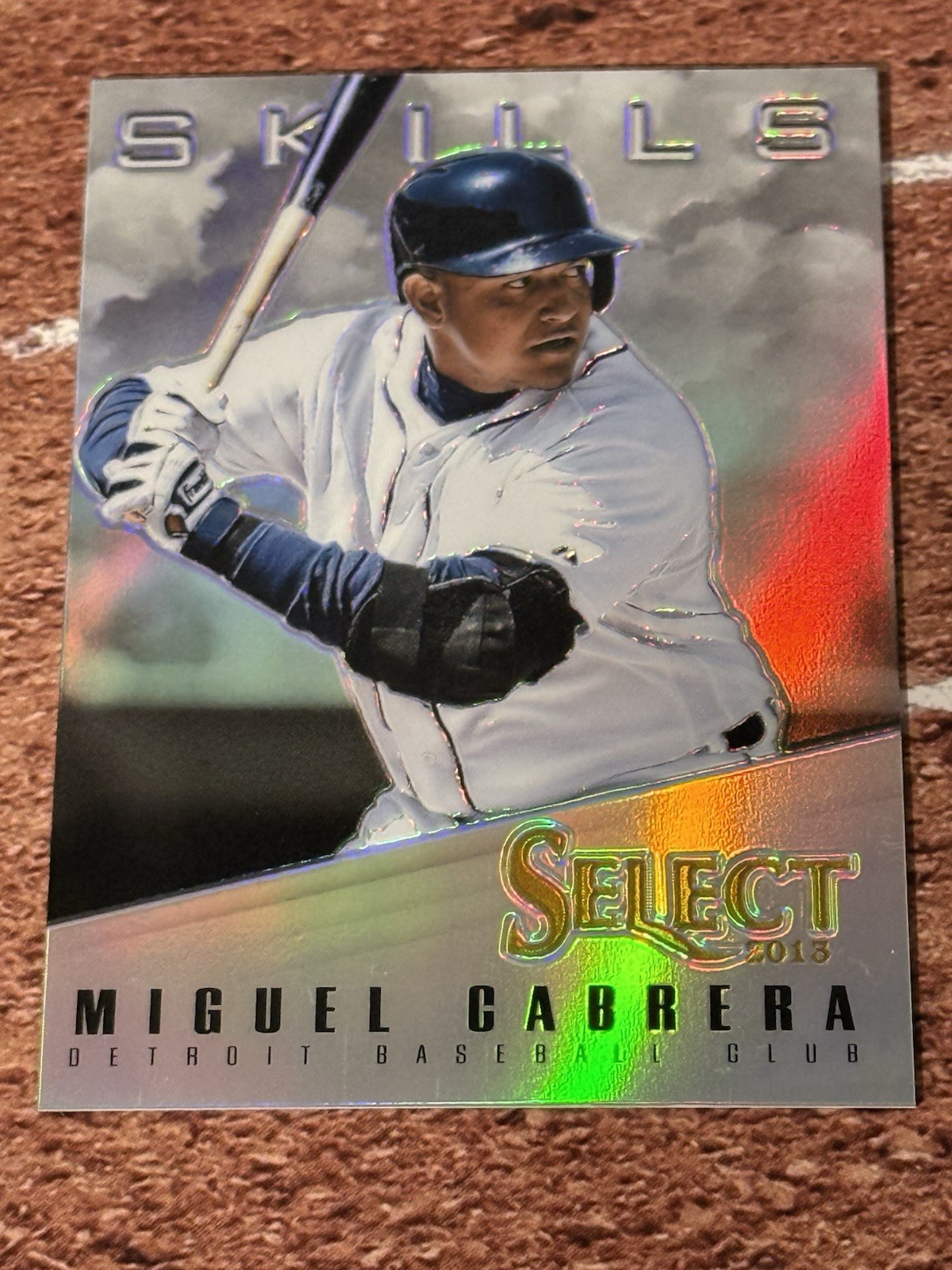2013 Select Skills #SK1 Miguel Cabrera Silver Prizm