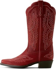 ARIAT Kid's Casanova D Toe Western Boots in Chili Red - 5.5MED