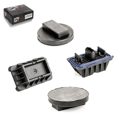 2x Aufnahme Wagenheber Unterbock + Gummipad für BMW X3 F25 X4 F26 X5 E70 F15 X6