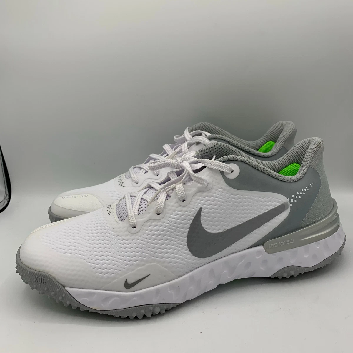 Nike Alpha Huarache Elite 3 Turf Premium Baseball Lacrosse Shoes Mens 11.5 White White Cement Nike Alpha Huarache Elite 3 Turfs | Stadium  main image 2