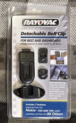NEW Rayovac Nokia 5100 6100 7100 Detachable Phone Belt Clip Dashboard Holder