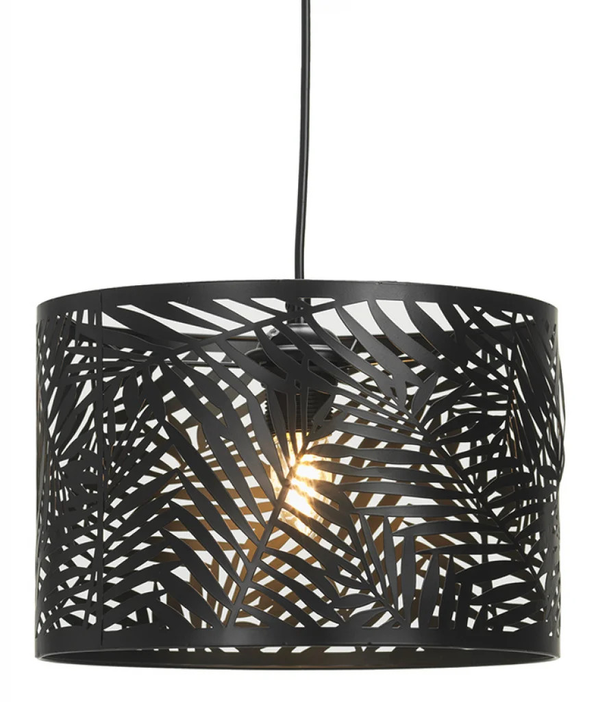 Ceiling Light Black Leticia 300mm Oaks Lighting 2128/30 BK