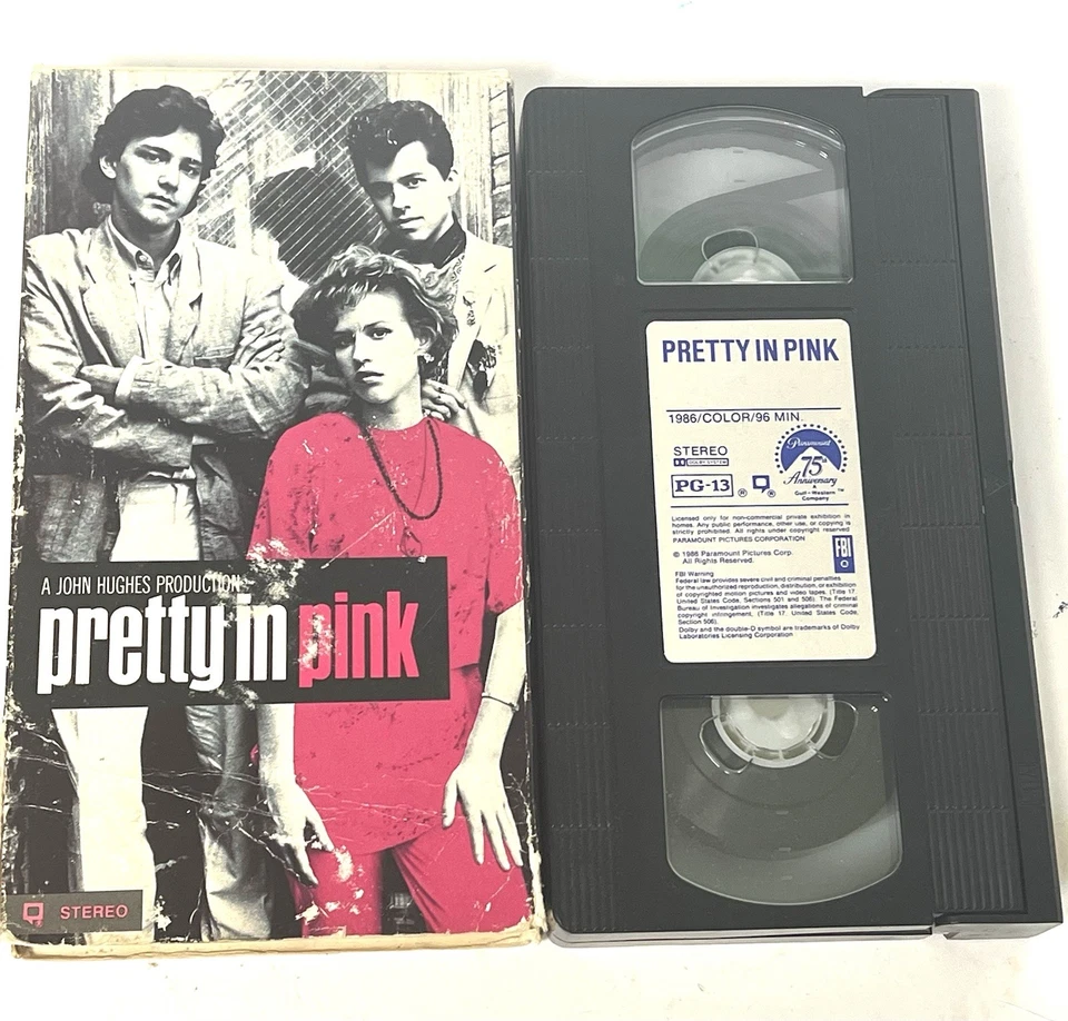 Pretty In Pink VHS 1986 Molly Ringwald Andrew McCarthy Jon Cryer Movie - Image 2 of 3