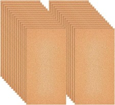 OLYCRAFT 30 Sheets Cork Board for Walls 305x155mm Rectangle Cork Sheet for Bull
