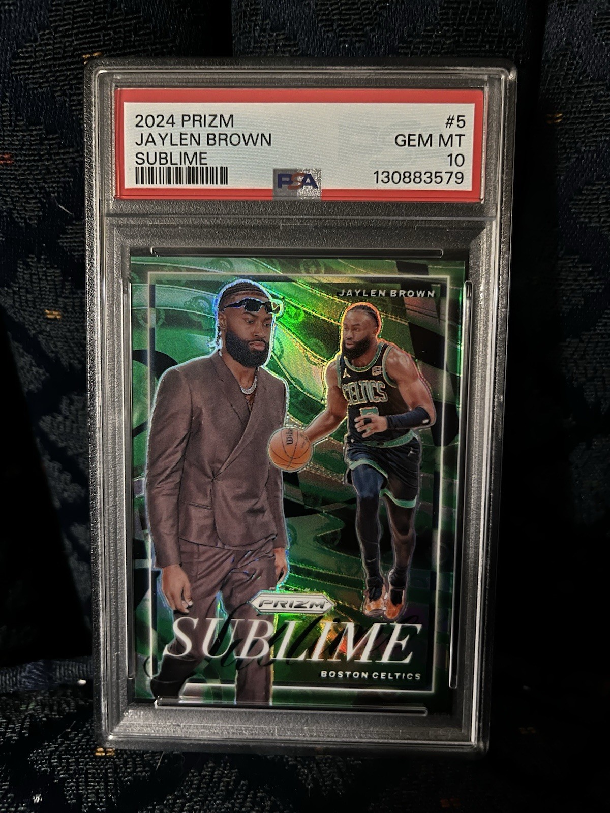 2024-25 Panini Prizm Jaylen Brown SUBLIME *CASE HIT* PSA 10 Gem Mint