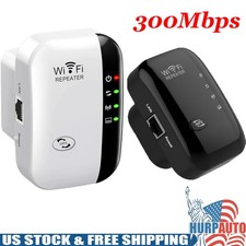 Wireless Internet Repeater WiFi Extender Booster 2.4GHz 300Mbps Speed US Plug