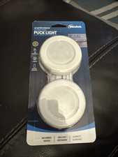 Westek Ultra Thin Wireless LED Puck Light Battery Operated BL-PUTN-W2
