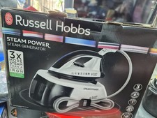 Russell Hobbs 24420 Anti-Scale 3x More Steam Power White Iron with Generator