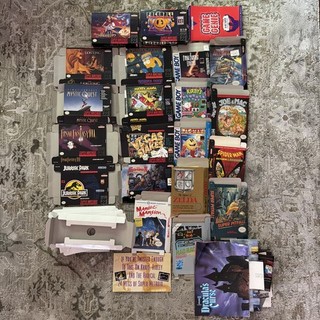 Lot of 20 Super Nintendo Game Boy Box Only No Games Final Fantasy Zelda