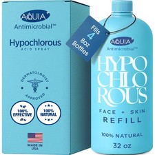 Hypochlorous Acid Spray for Face and Skin; Facial 32 Fl Oz Pack of 1 , Clear