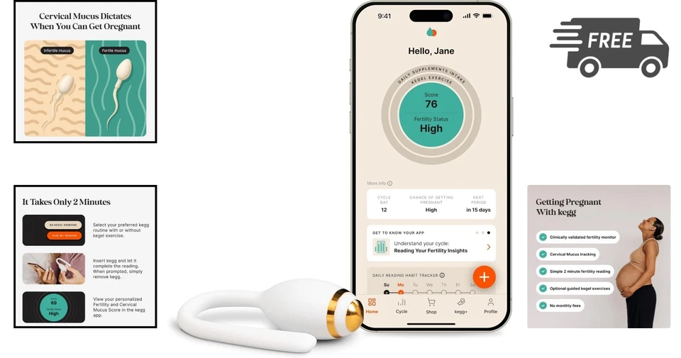 Fertility Tracker Fertile Window Prediction App Device for Conception - Image 2 of 4