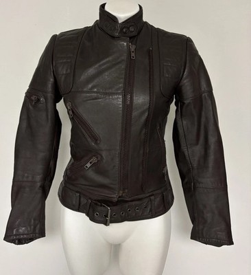 Hein Gericke for Harley Davidson  Leather Riding Jacket Sz 36=S Great Vtg Condi