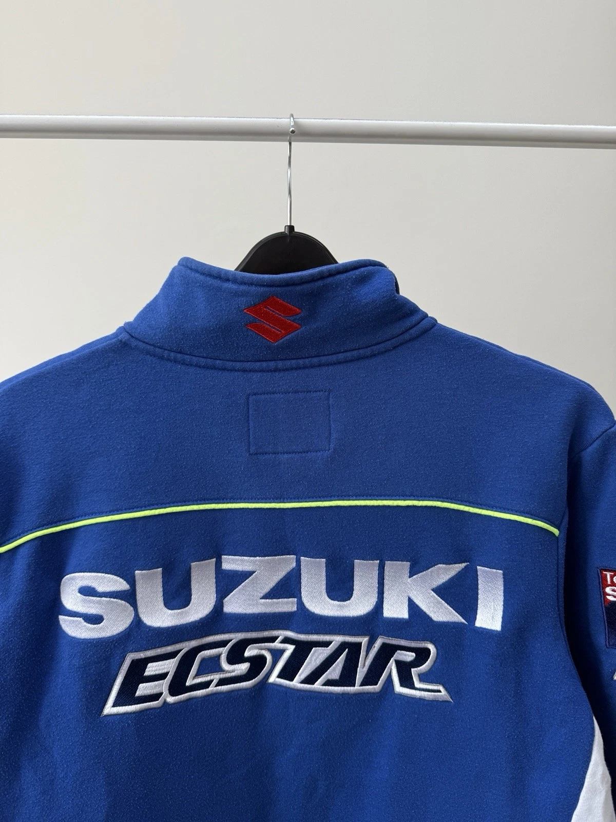 Vintage Suzuki MotoGP Team Jacket Mens Blue Full Zip Racing Motul Logo image 14