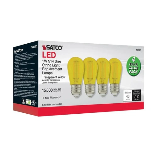 Replacement LED String Light Lamp - 1 Watt - S14 - Tunable White - Frosted - Sta - Picture 4 of 5