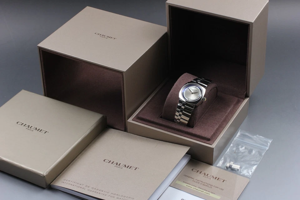 [Caja, Papel] Reloj CHAUMET Miss Dandy W1166030K Automático 3P Diamante Hecho en Suiza Foto 3 de 4