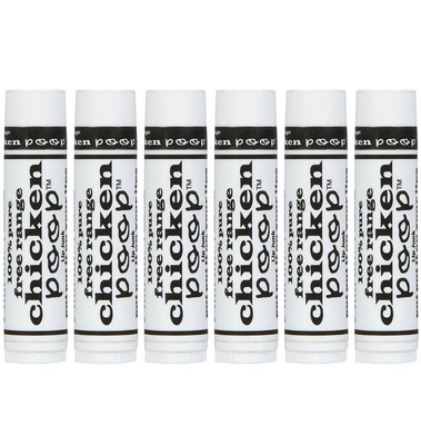 Chicken Poop Lip Junk Simone Chickenbone 100% Natural Moisturizer *6 Pieces