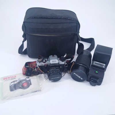 PENTAX PROGRAM PLUS 35mm Film Camera with Lenses, Case, Strap, Manual
