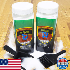 YDDS Shuffleboard Powder/Sand Wax, 2 Cans 2x14oz with Dustpan Brush