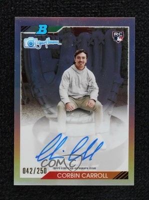 2023 Bowman's Best 42/250 Corbin Carroll #92RJA-CC Rookie Auto RC 11o2
