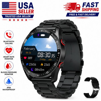 ECG PPG Smart Watch Bluetooth Call Fitness Tracker Heart+Rate Blood Pressure IP6