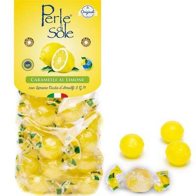 Italian Lemon Drops Hard Candy Individually Wrapped (7.05 oz) Made with Essentia