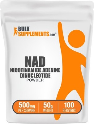 BulkSupplements.com NAD Powder - Nicotinamide Adenine 1.76 Ounce (Pack of 1) 