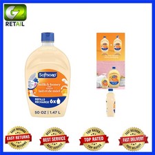 Moisturizing 50 oz Milk & Honey Hand Soap Refill - Bacteria Washing Power 0.24 per fl oz