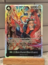 Mr.2.Bon.Kurei Bentham Foil OP14-091 The Azure Sea's Seven One Piece