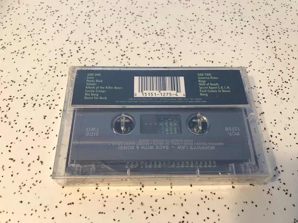 Murphy’s Law Cassette Back With A Bong 1989 PCT-1275 Brand New & Sealed - Image 4 of 4