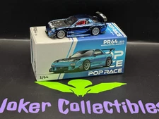 Pop Race Mazda RX-7 Re-Amemiya Widebody Blue Chrome PR64-223